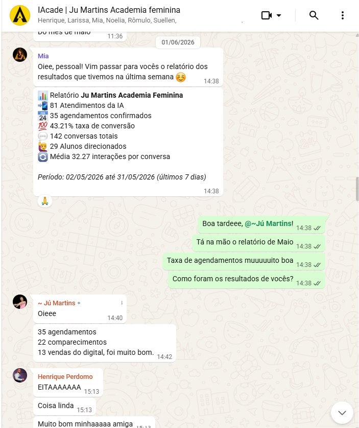 Print de resultado de Jú Martins, Ju Martins Academia Feminina